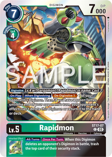 Rapidmon [ST17-07] [Starter Deck: Double Typhoon Advanced Deck Set] 