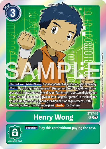 Henry Wong [ST17-10] [Starter Deck: Double Typhoon Advanced Deck Set] 