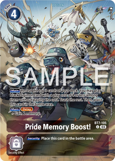 Pride Memory Boost! [BT7-105] (Reprint) [Starter Deck: Double Typhoon Advanced Deck Set] 