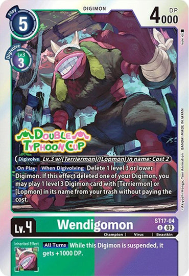 Wendigomon [ST17-04] [Starter Deck: Double Typhoon Advanced Deck Set Pre-Release Cards] 