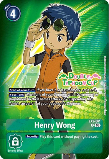Henry Wong [EX2-061] (Reprint) [Starter Deck: Double Typhoon Advanced Deck Set Pre-Release Cards] 