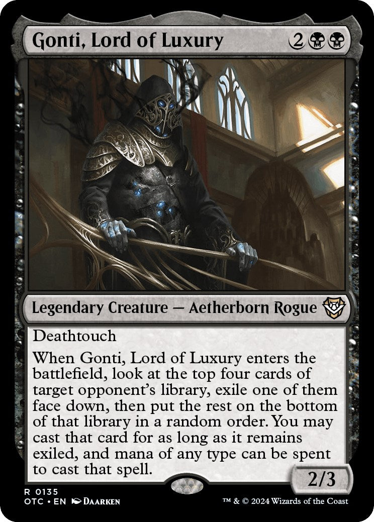 Gonti, Lord of Luxury [Outlaws of Thunder Junction Commander] 