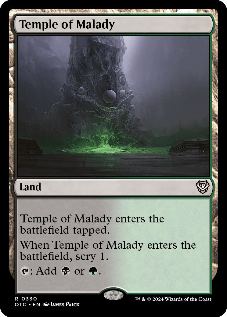 Temple of Malady [Outlaws of Thunder Junction Commander] 