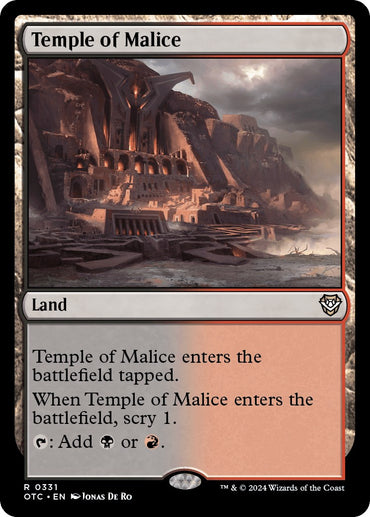 Temple of Malice [Outlaws of Thunder Junction Commander] 