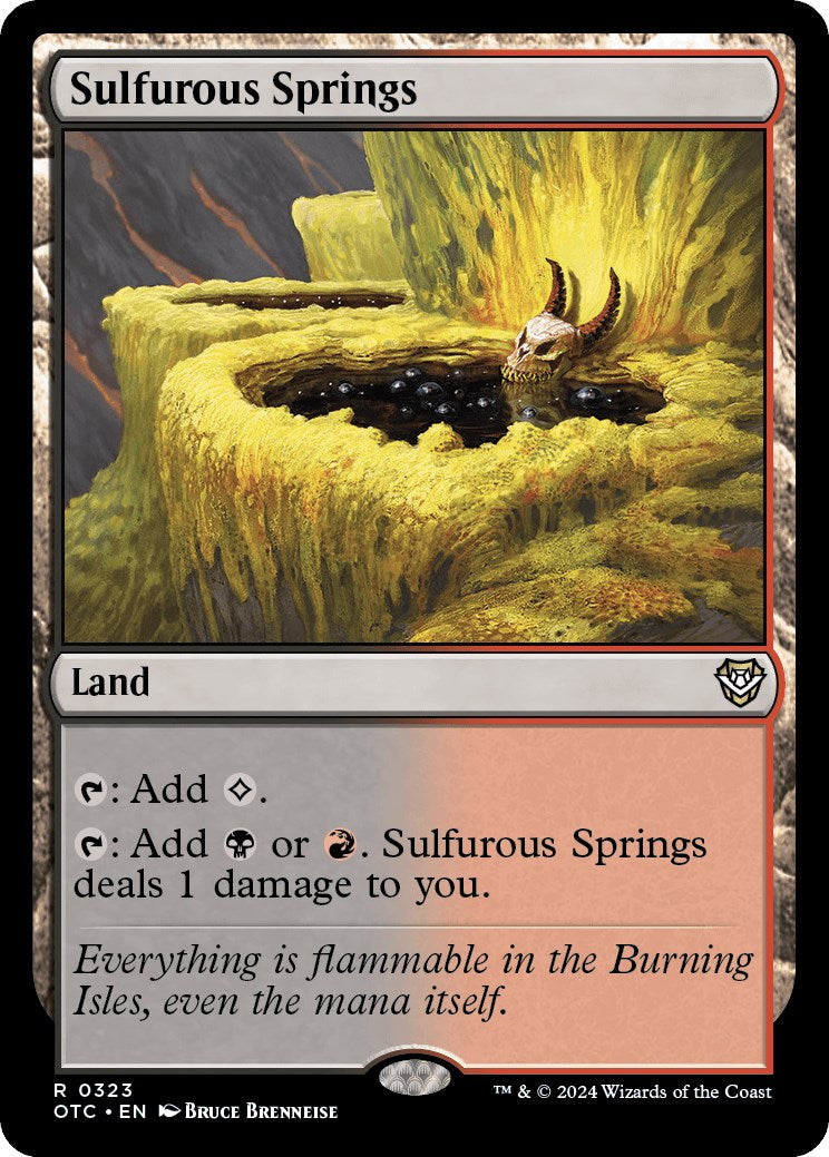 Sulfurous Springs [Outlaws of Thunder Junction Commander] 