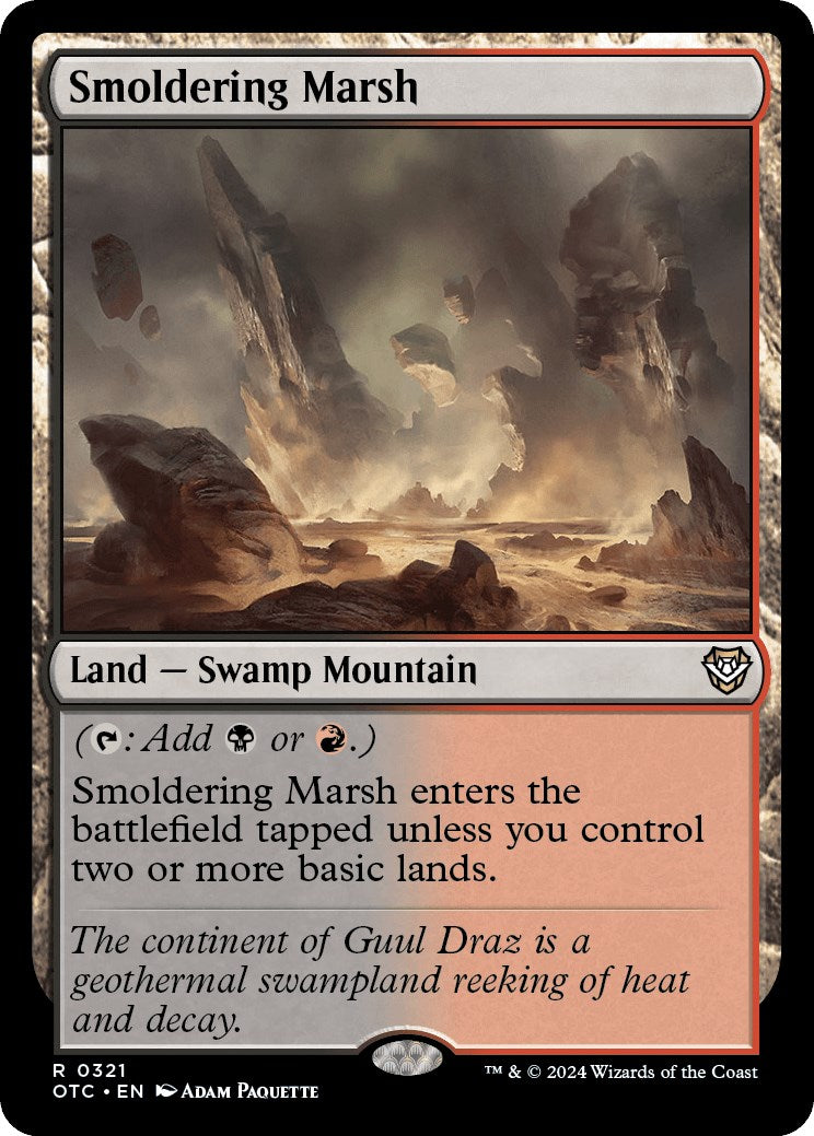 Smoldering Marsh [Outlaws of Thunder Junction Commander] 