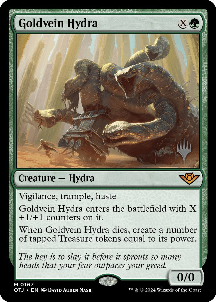 Goldvein Hydra (Promo Pack) [Outlaws of Thunder Junction Promos] 