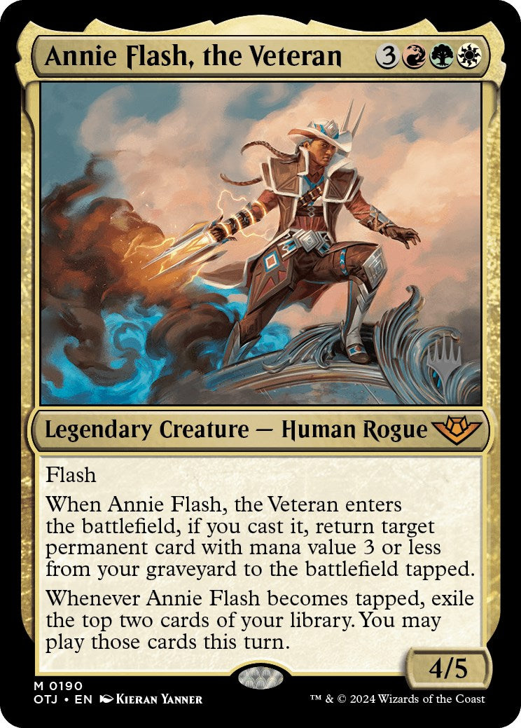 Annie Flash, the Veteran (Promo Pack) [Outlaws of Thunder Junction Promos] 