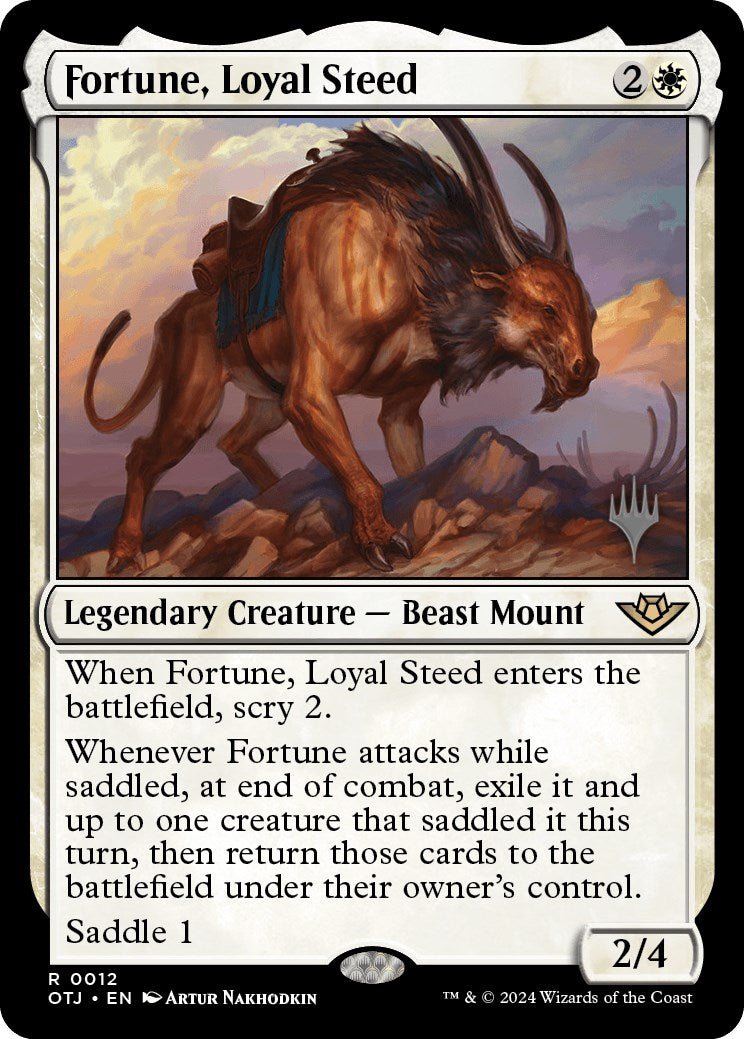 Fortune, Loyal Steed (Promo Pack) [Outlaws of Thunder Junction Promos] 