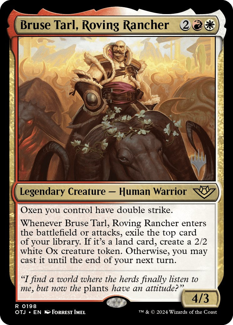 Bruse Tarl, Roving Rancher (Promo Pack) [Outlaws of Thunder Junction Promos] 