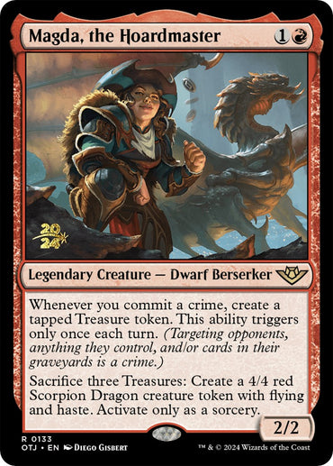 Magda, the Hoardmaster [Outlaws of Thunder Junction Prerelease Promos] 