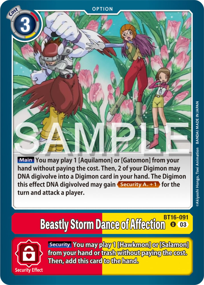 Beastly Storm Dance of Affection [BT16-091] [Beginning Observer] 