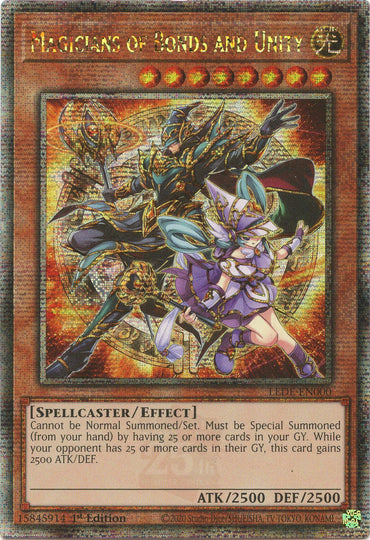 Magicians of Bonds and Unity [LEDE-EN000] Quarter Century Secret Rare 