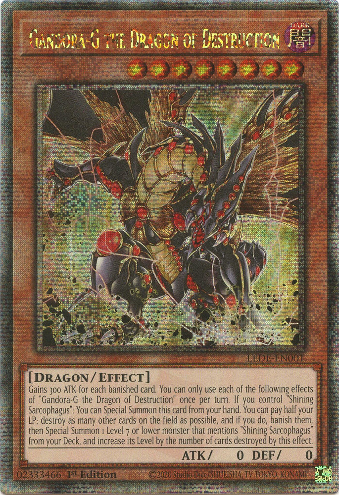 Gandora-G the Dragon of Destruction [LEDE-EN001] Quarter Century Secret Rare 