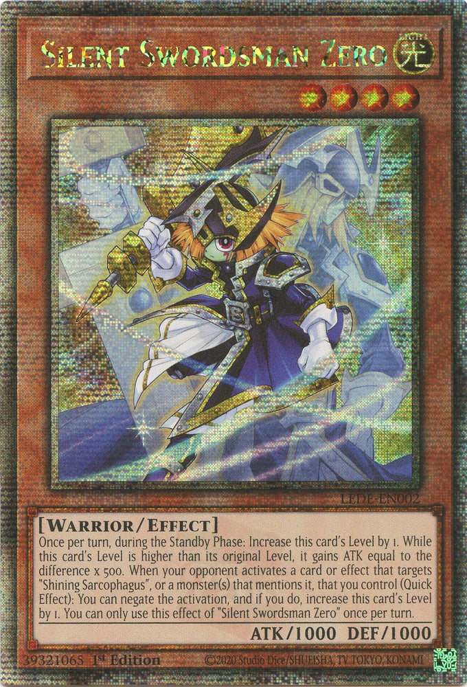 Silent Swordsman Zero [LEDE-EN002] Quarter Century Secret Rare 