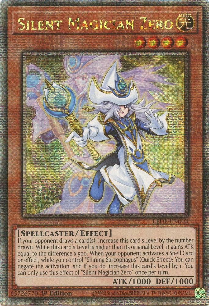 Silent Magician Zero [LEDE-EN003] Quarter Century Secret Rare 