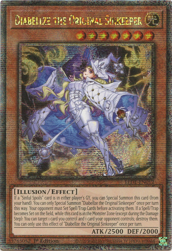 Diabellze the Original Sinkeeper [LEDE-EN012] Quarter Century Secret Rare 