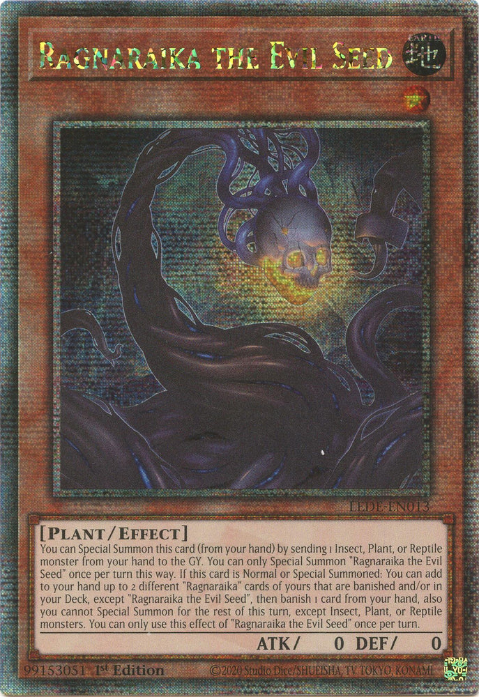 Ragnaraika the Evil Seed [LEDE-EN013] Quarter Century Secret Rare 