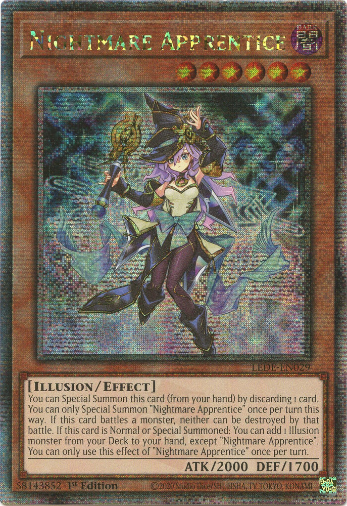 Nightmare Apprentice (Quarter Century Secret Rare) [LEDE-EN029] Quarter Century Secret Rare 