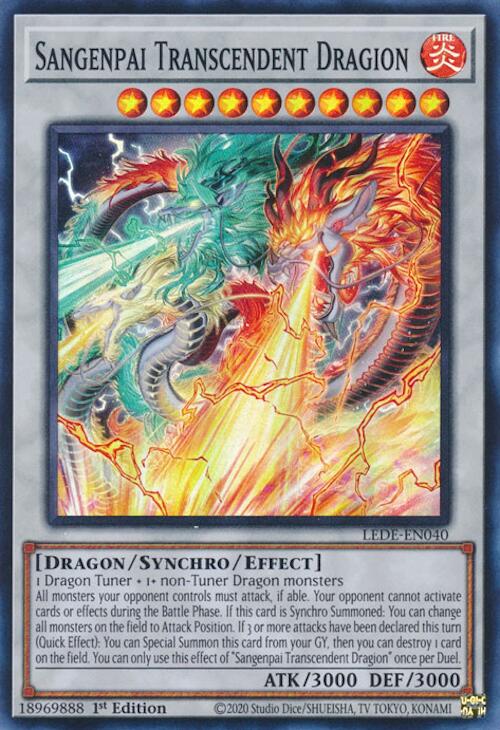 Sangenpai Transcendent Dragion [LEDE-EN040] Super Rare 