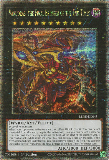 Varudras, the Final Bringer of the End Times (Quarter Century Secret Rare) [LEDE-EN045] Quarter Century Secret Rare 