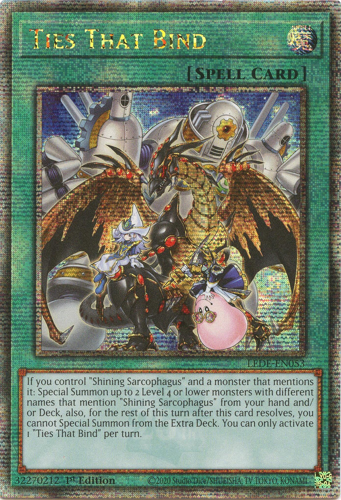 Ties That Bind (Quarter Century Secret Rare) [LEDE-EN053] Quarter Century Secret Rare 