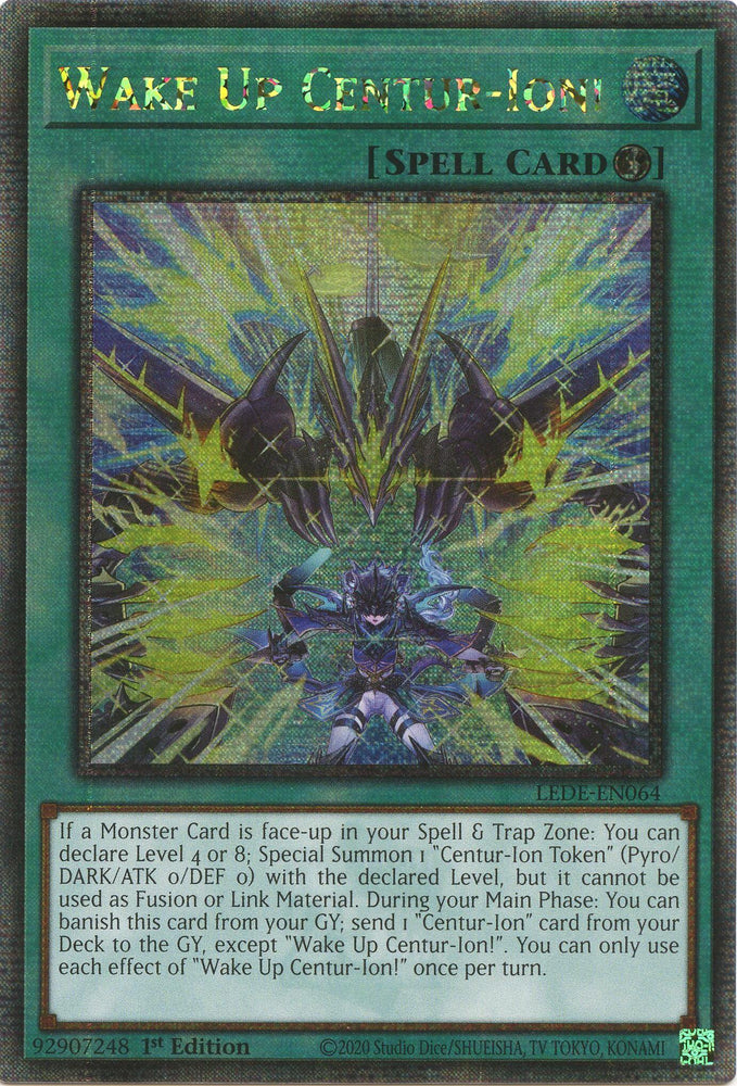 Wake Up Centur-Ion! (Quarter Century Secret Rare) [LEDE-EN064] Quarter Century Secret Rare 
