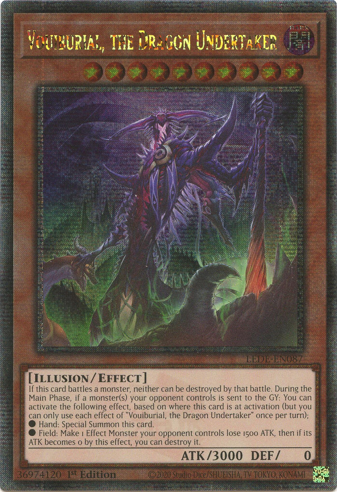 Vouiburial, the Dragon Undertaker (Quarter Century Secret Rare) [LEDE-EN087] Quarter Century Secret Rare 