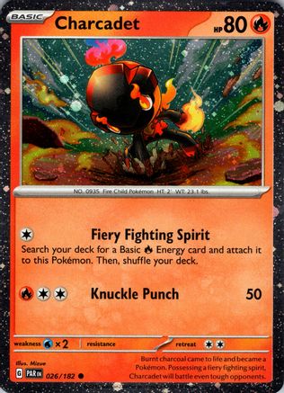 Charcadet (026/182) (Cosmos Holo) [Scarlet &amp; Violet: Paradox Rift] 