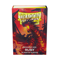 Dragon Shield: Japanese Size 60ct Sleeves - Ruby (Matte) 