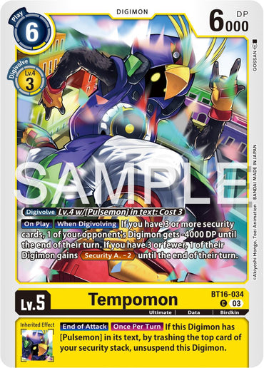 Tempomon [BT16-034] [Beginning Observer] 