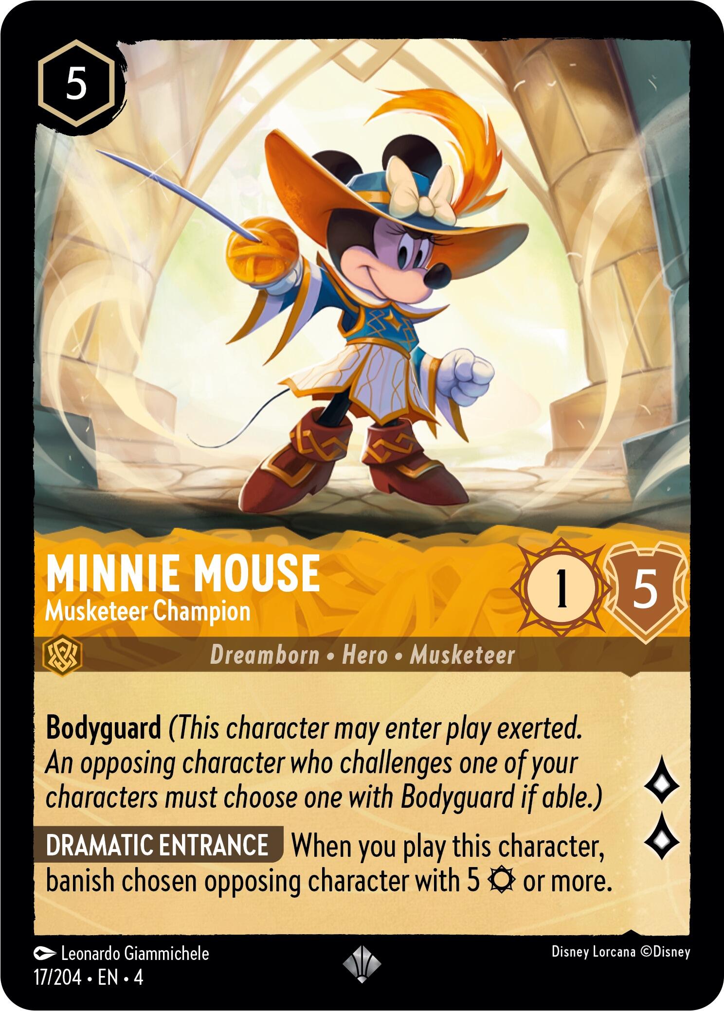 Minnie Mouse - Musketeer Champion (17/204) [Ursula's Return] 