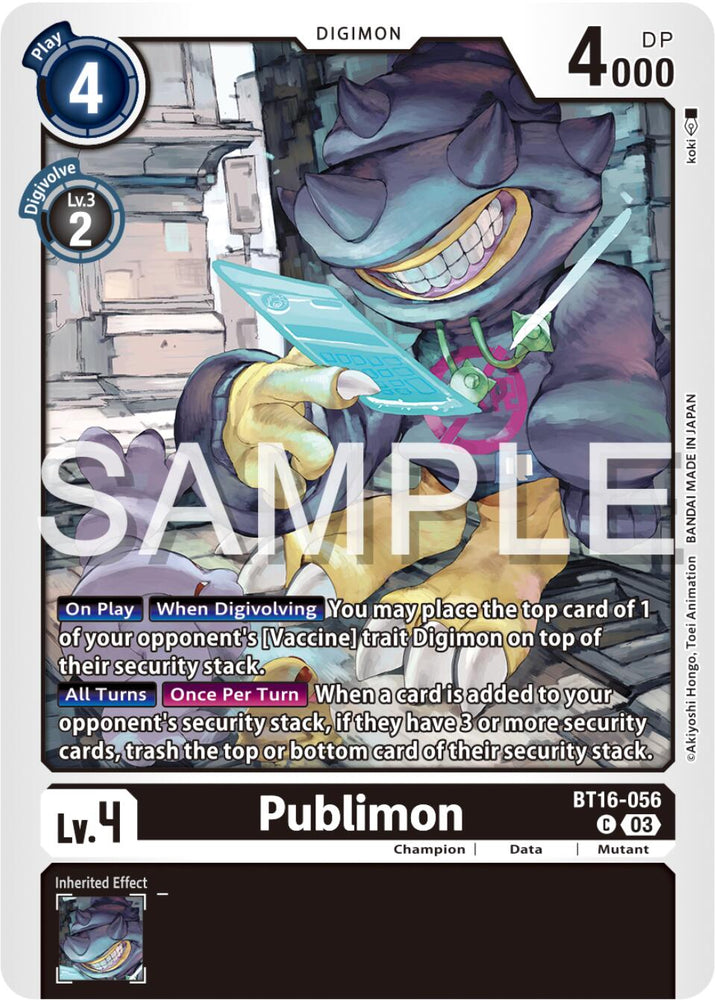 Publimon [BT16-056] [Beginning Observer] 