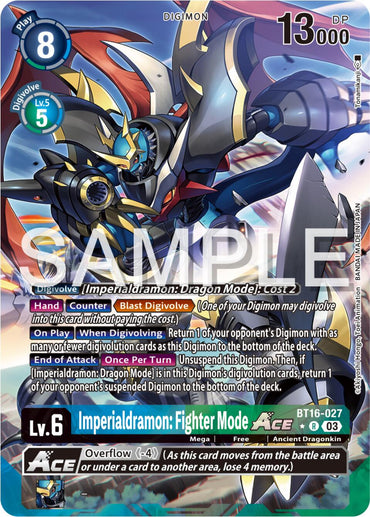 Imperialdramon: Fighter Mode Ace [BT16-027] (Alternate Art) [Beginning Observer] 