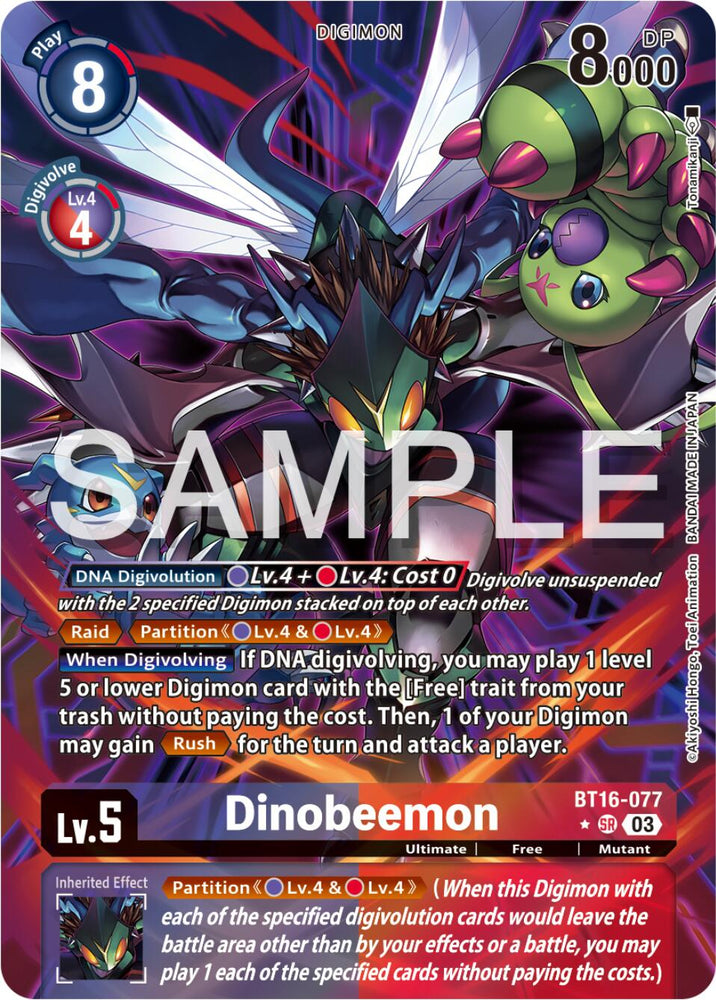 Dinobeemon [BT16-077] (Alternate Art) [Beginning Observer] 