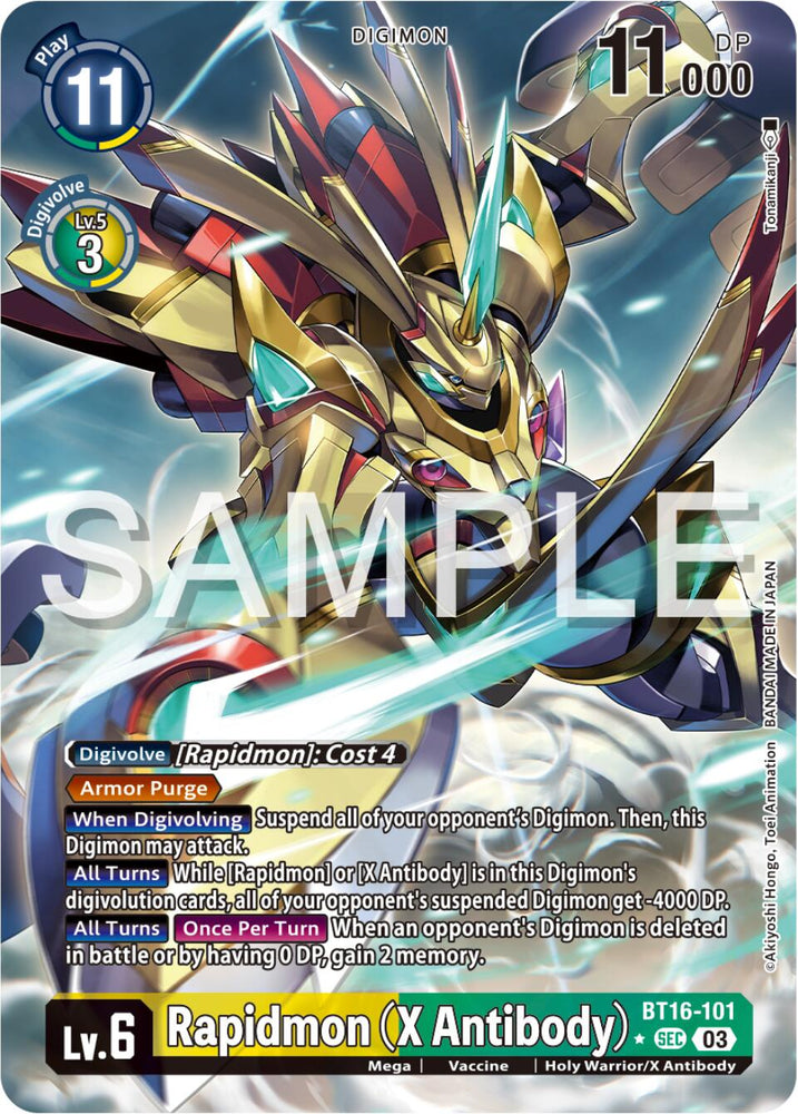 Rapidmon (X Antibody) [BT16-101] (Alternate Art) [Beginning Observer] 