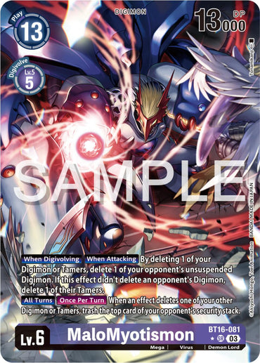 MaloMyotismon [BT16-081] (Alternate Art) [Beginning Observer] 