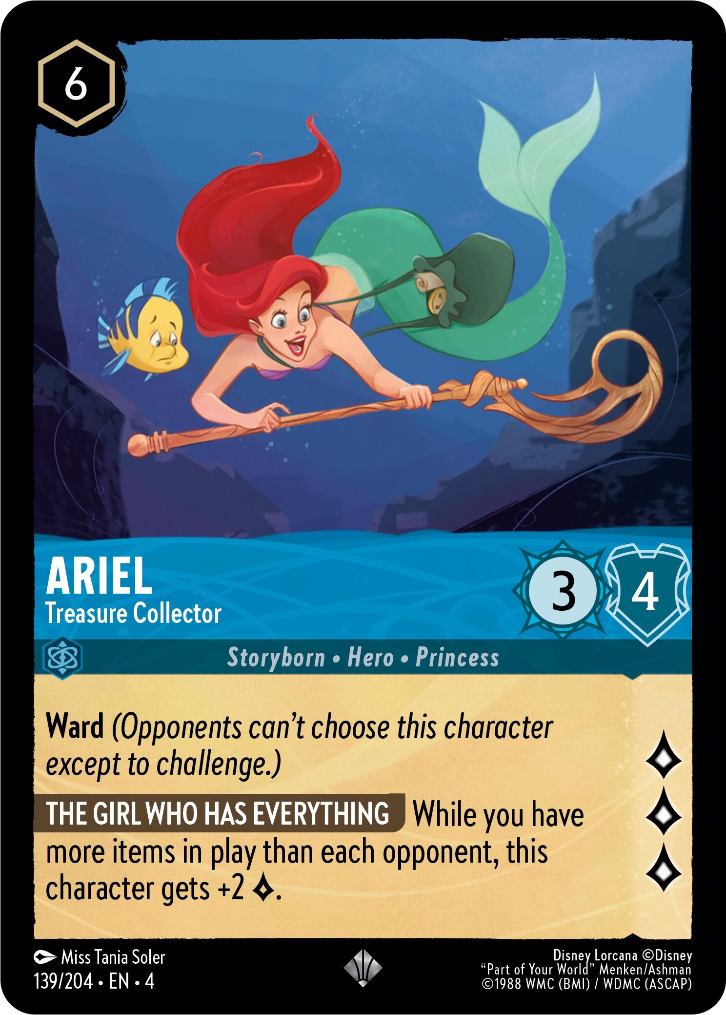 Ariel - Treasure Collector (139/204) [Ursula's Return] 