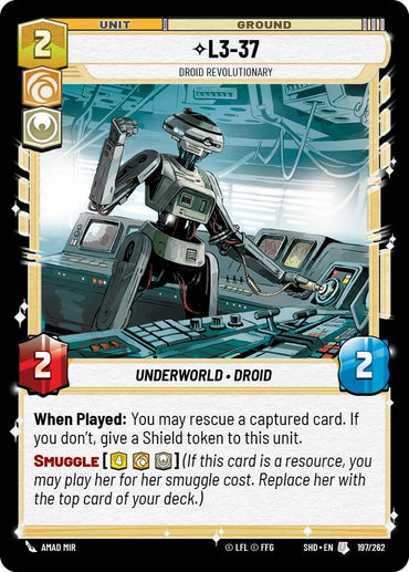 L3-37 - Droid Revolutionary (197/262) [Shadows of the Galaxy] 