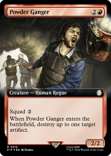 Powder Ganger (Extended Art) (Surge Foil) [Fallout] 