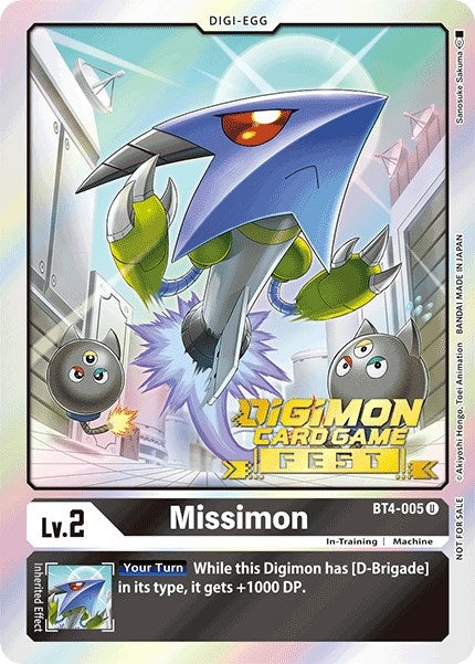 Missimon [BT4-005] (Digimon Card Game Fest 2022) [Great Legend Promos] 