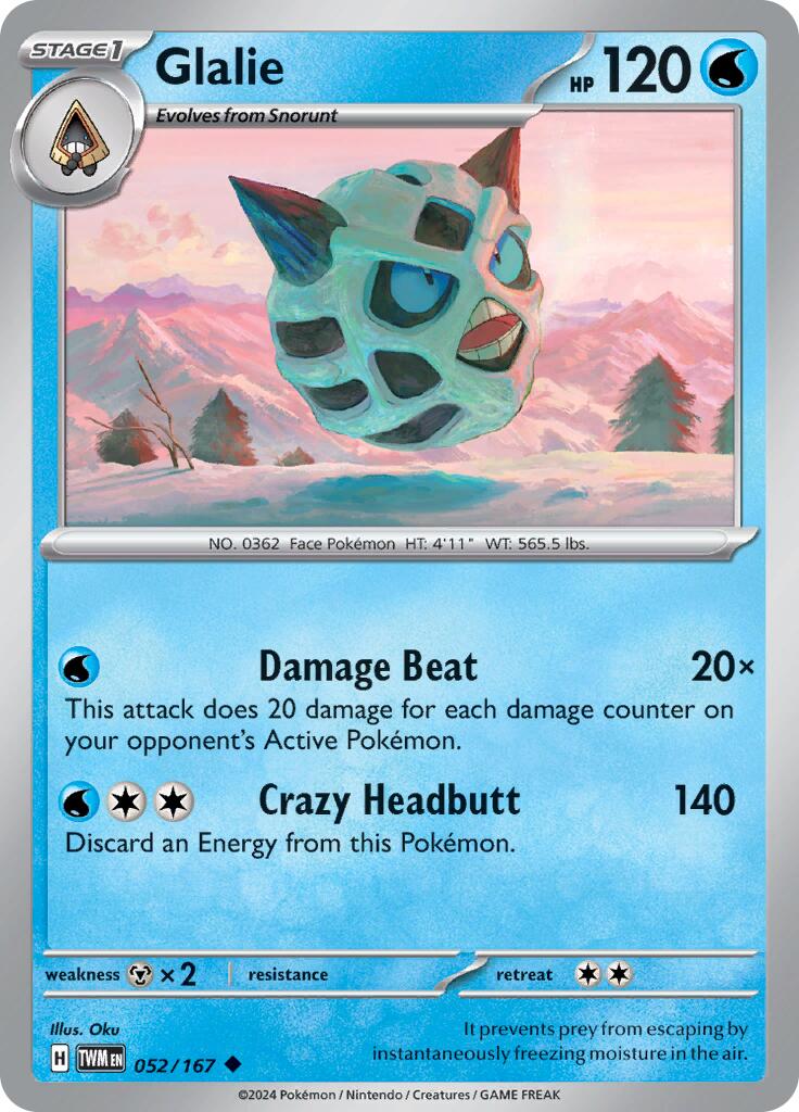 Glalie (052/167) [Scarlet & Violet: Twilight Masquerade] 