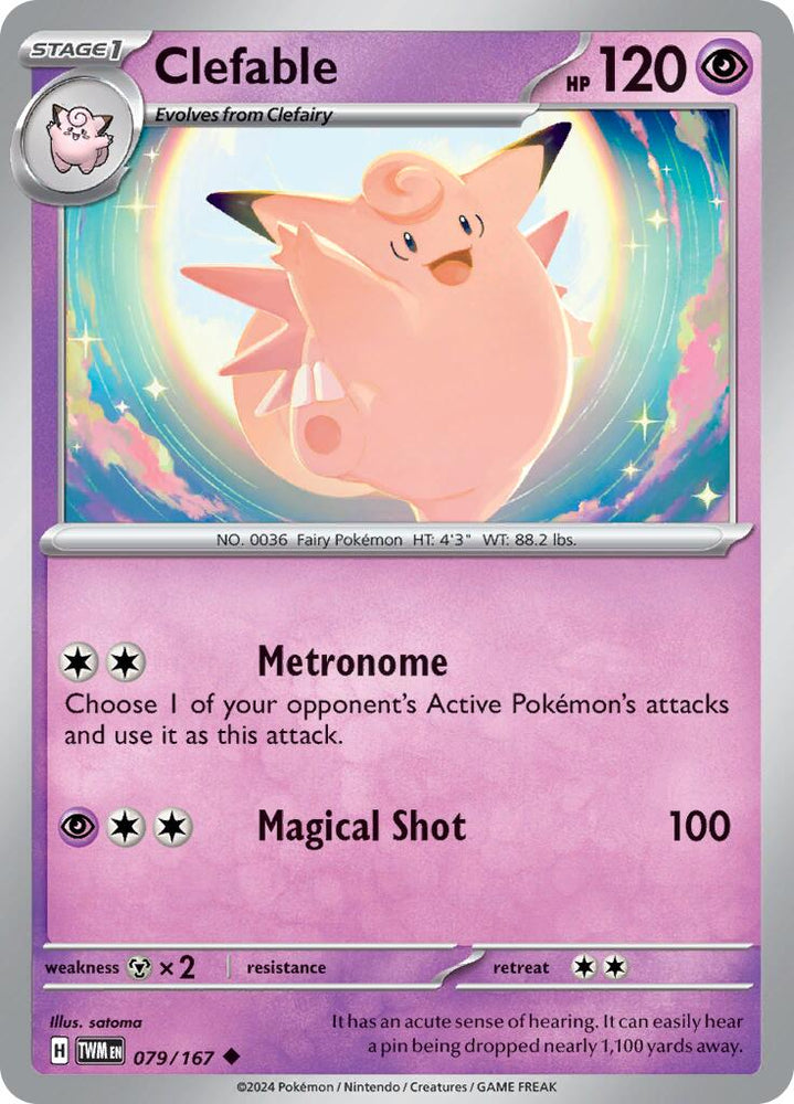 Clefable (079/167) [Scarlet &amp; Violet: Twilight Masquerade] 