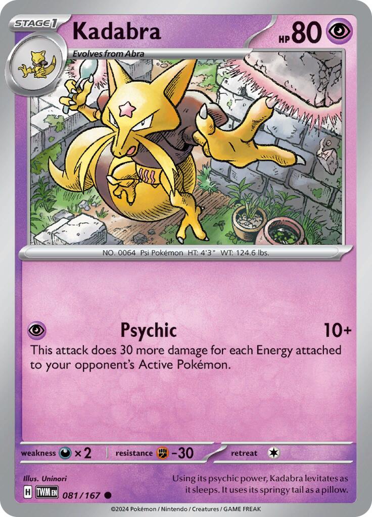 Kadabra (081/167) [Scarlet & Violet: Twilight Masquerade] 