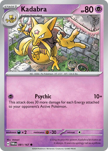 Kadabra (081/167) [Scarlet &amp; Violet: Twilight Masquerade] 