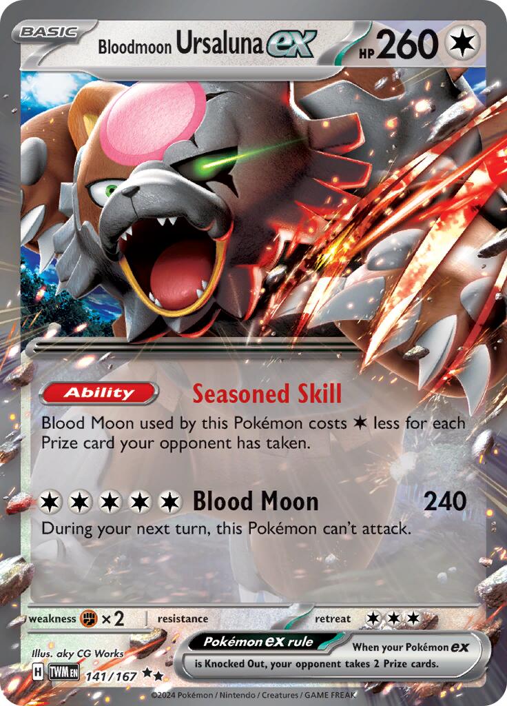 Bloodmoon Ursaluna ex (141/167) [Scarlet & Violet: Twilight Masquerade] 