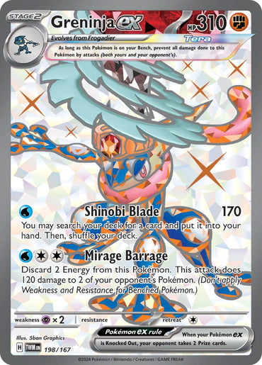 Greninja ex (198/167) [Scarlet &amp; Violet: Twilight Masquerade] 