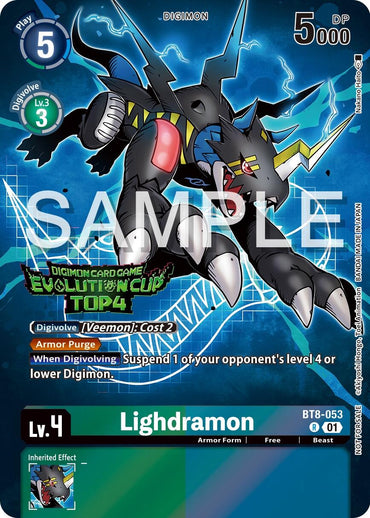 Lighdramon [BT8-053] (2024 Evolution Cup Top 4) [New Awakening Promos] 