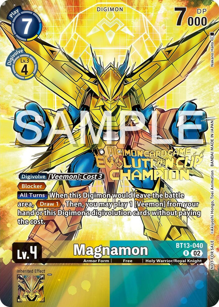 Magnamon [BT13-040] (2024 Evolution Cup Champion) [Versus Royal Knights Booster Promos] 