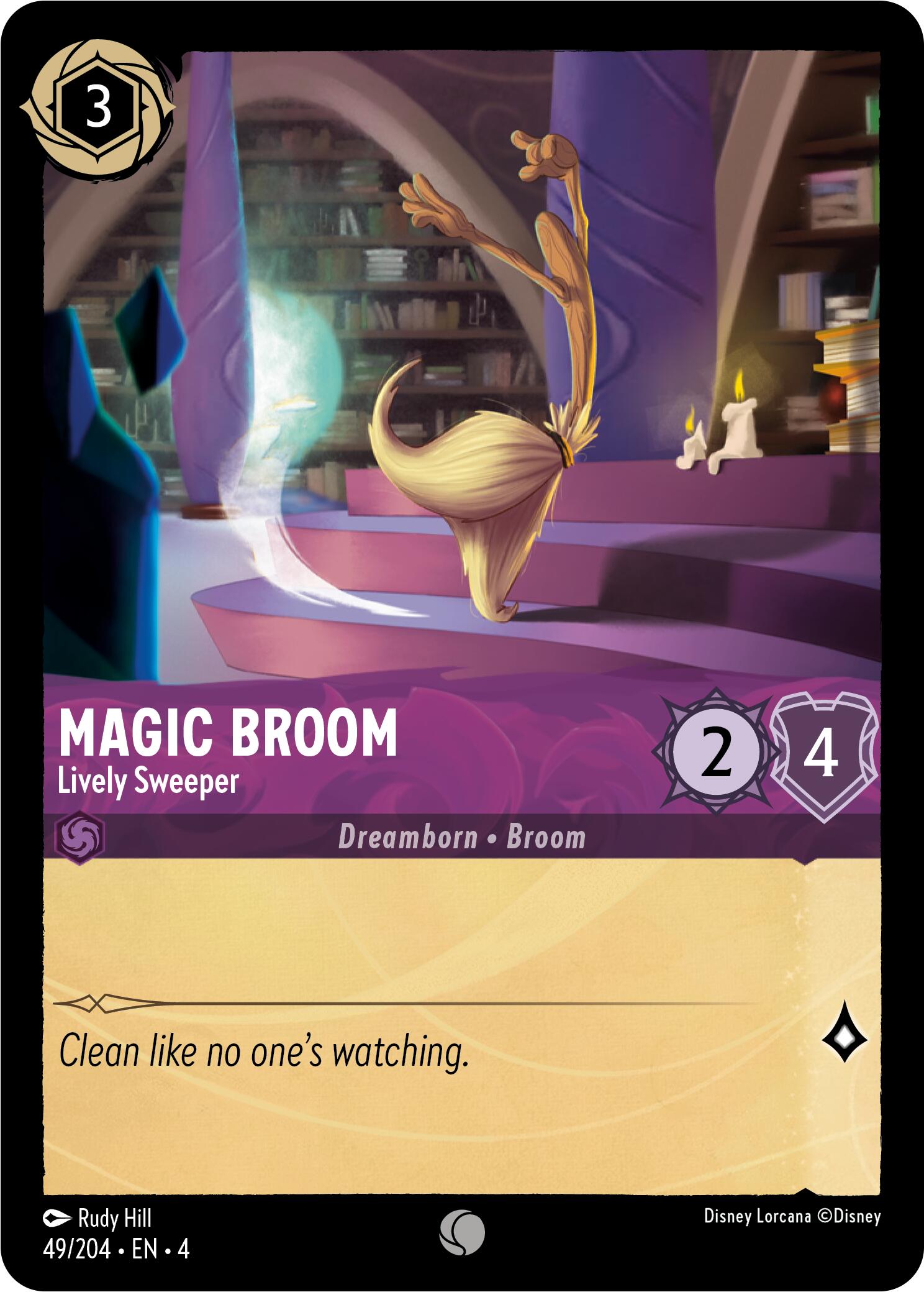 Magic Broom - Lively Sweeper (49/204) [Ursula's Return] 